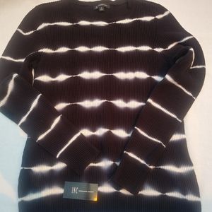 INC Sweater NWT Dark Blue Tie Dye Sweater M